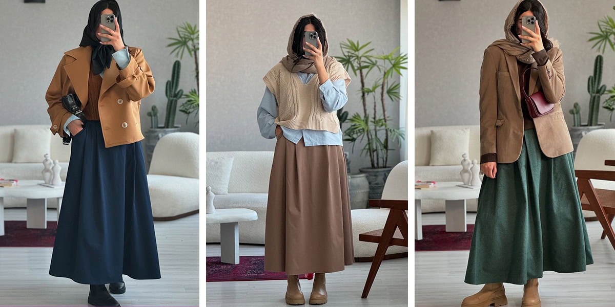 پیشنهاد بلاگر ایرانی برای استایل پاییزی با دامن