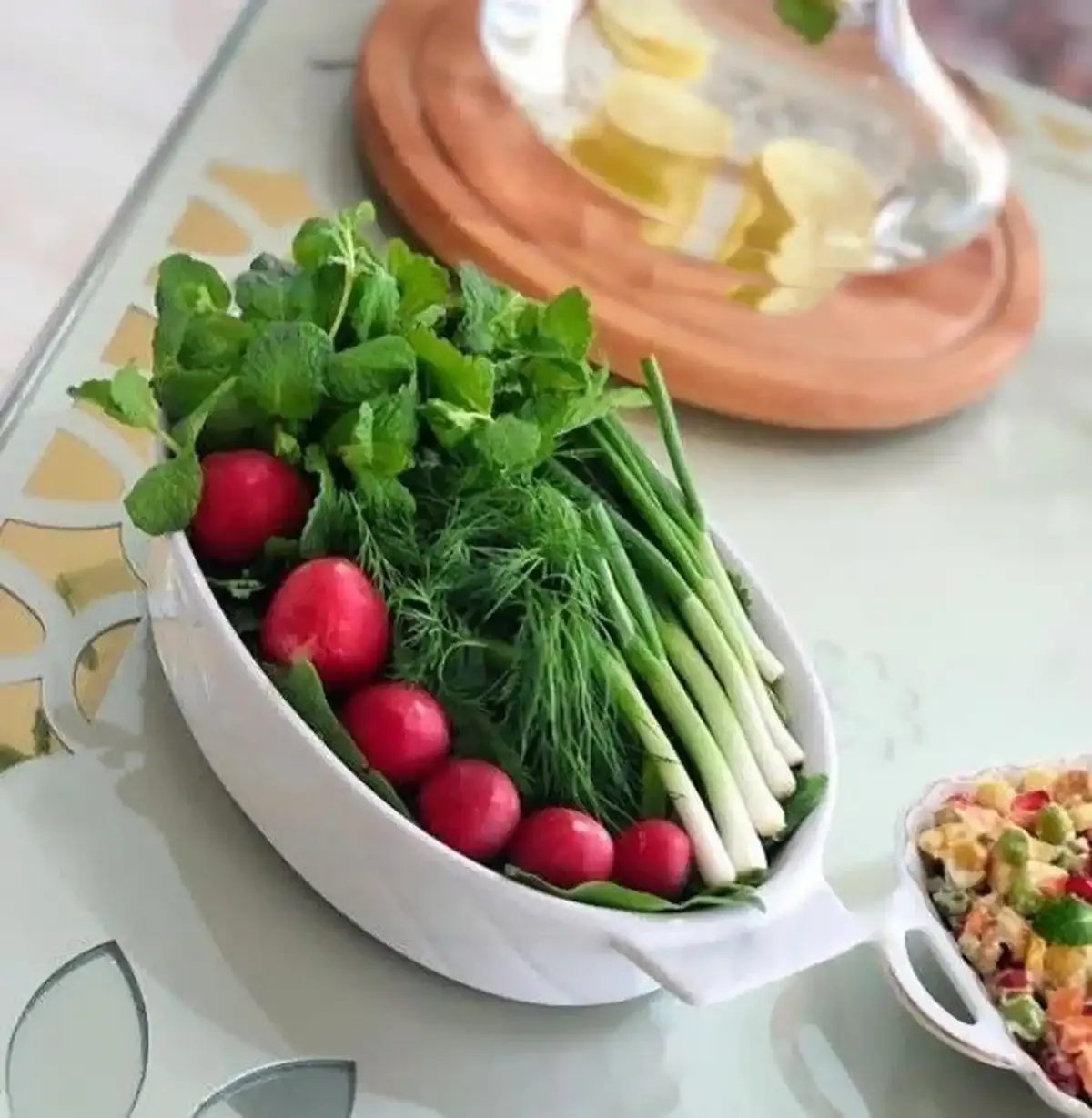 تزیین سبزی خوردن مجلسی عکس1