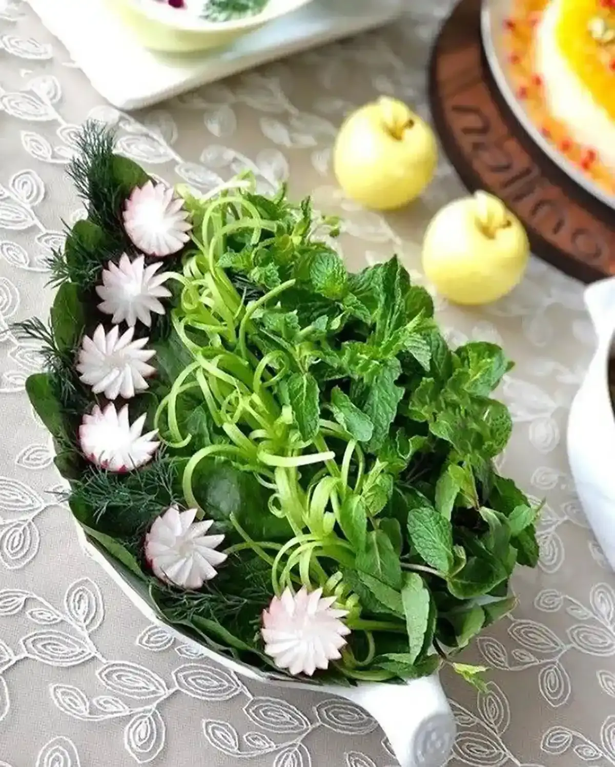 تزیین سبزی خوردن مجلسی عکس13