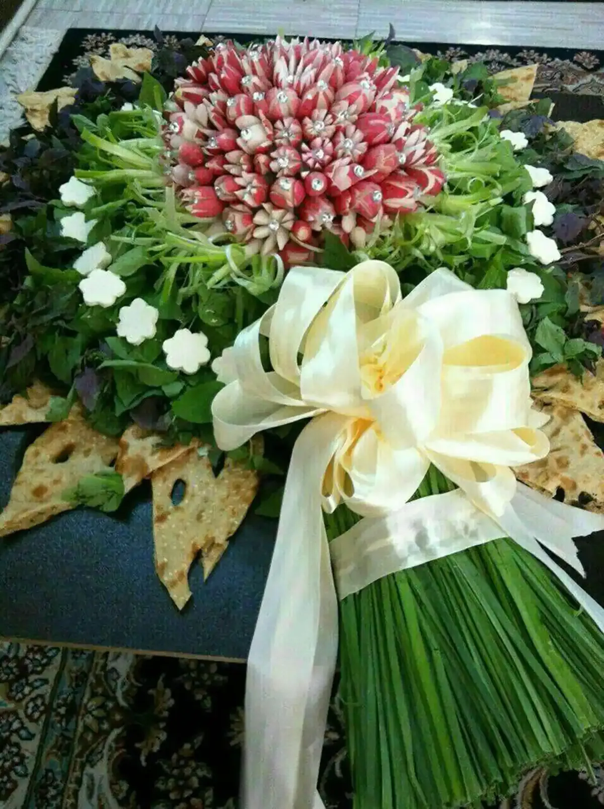 تزیین سبزی خوردن مجلسی عکس3