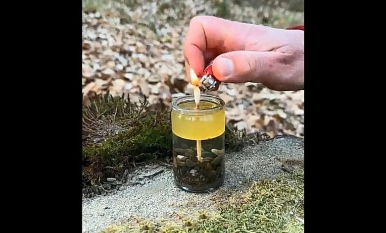 درست کردن روشنایی با وسایل ساده برای طبیعت‌گردی (فیلم)