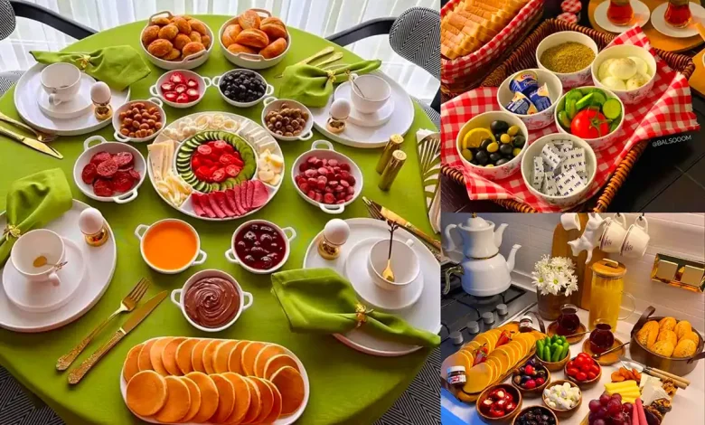 چند مدل چیدمان صبحانه لاکچری (+عکس)
