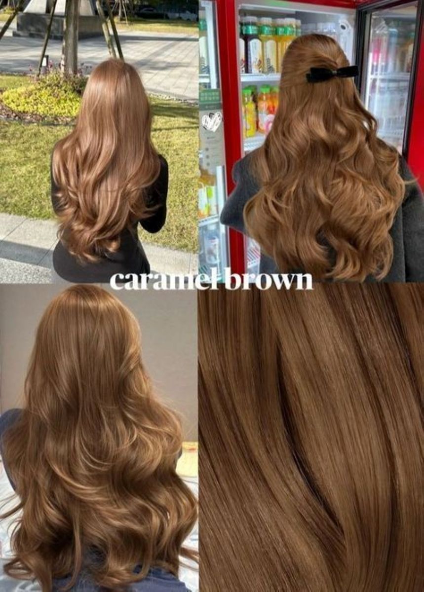 رنگ مو نسکافه ای عسلی کاراملی1