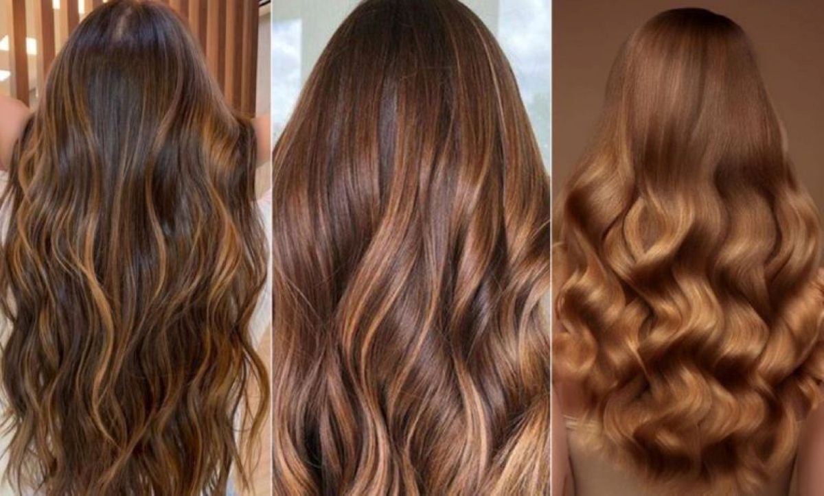 رنگ مو نسکافه ای عسلی کاراملی2