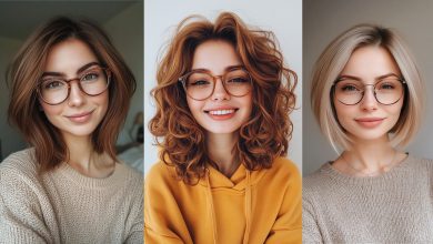 مدل مو برای دخترهای عینکی