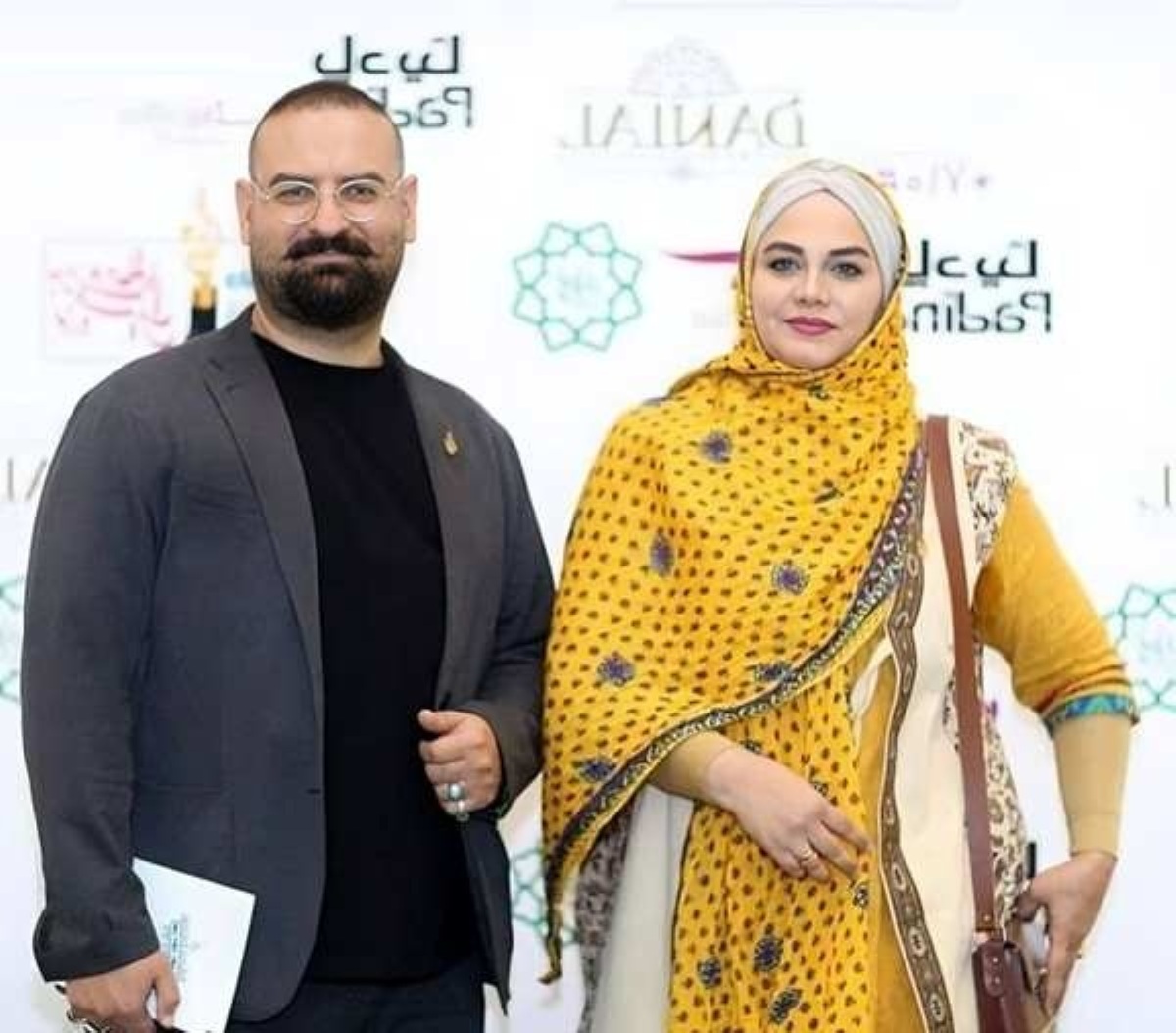 نرگس آبیار و شوهرش