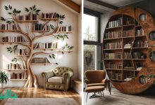 25 مدل کتابخانه خاص اتاق مطالعه