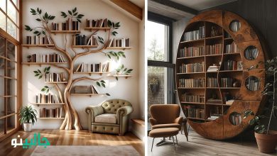 25 مدل کتابخانه خاص اتاق مطالعه