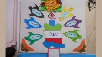 تزیین روزنامه دیواری ساده