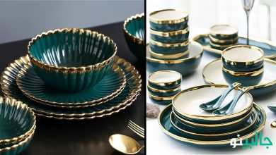 سرویس سرامیکی سبز یشمی