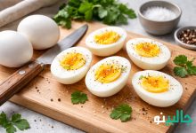 طرز تهیه تخم مرغ آب پز